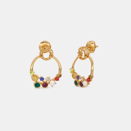 The Orvane Navaratna Drop Earrings