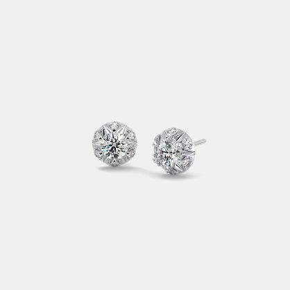 The Madin Solitaire Stud Earrings