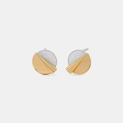 The Twain Fold Stud Earrings