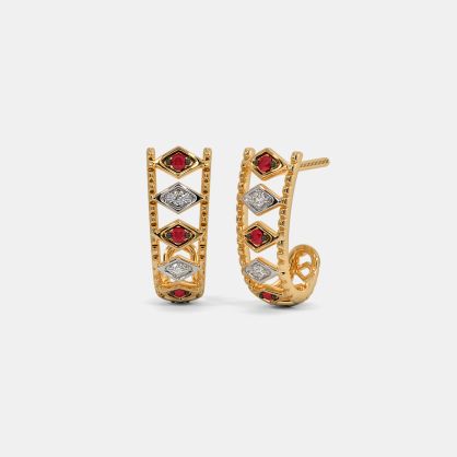 The Omaira J Hoop Earrings