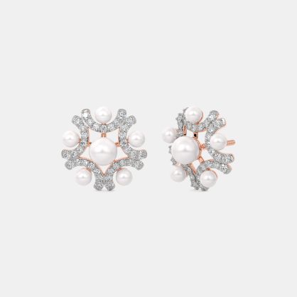 The Luna Shell Stud Earrings