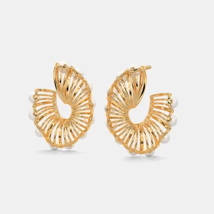 The Pearlenaria Orange Peel Earrings