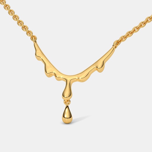 Buy Plain Gold Necklaces Online 