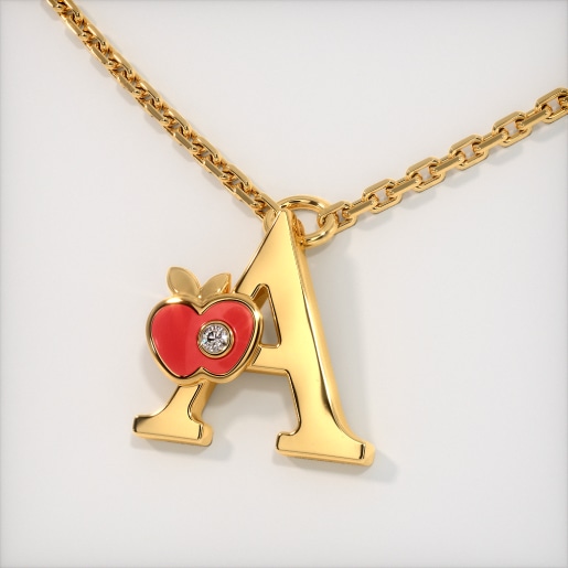 The A for Apple Necklace for Kids
