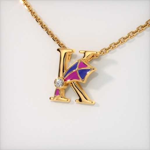 The K for Kite Necklace for Kids
