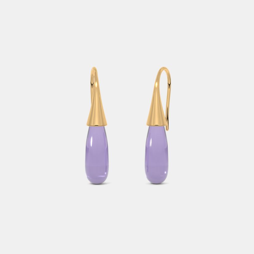 The Zafielle Amethyst Hook Earrings - image 1