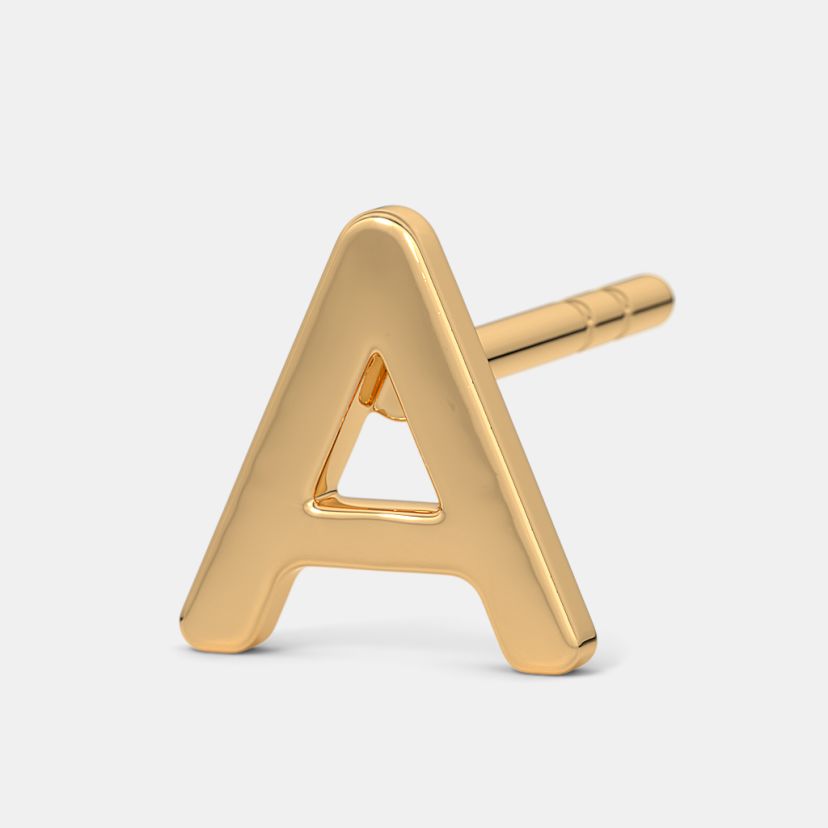 The Zizi A Initial Kids Earrings - image 3