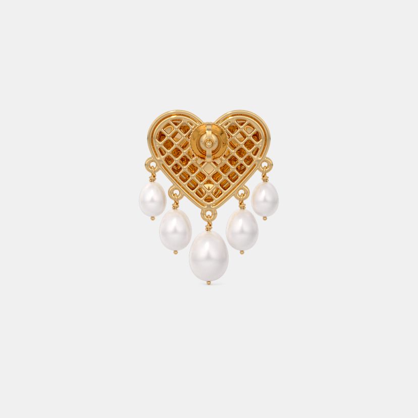 The Aeila Heart Drop Earrings - image 6
