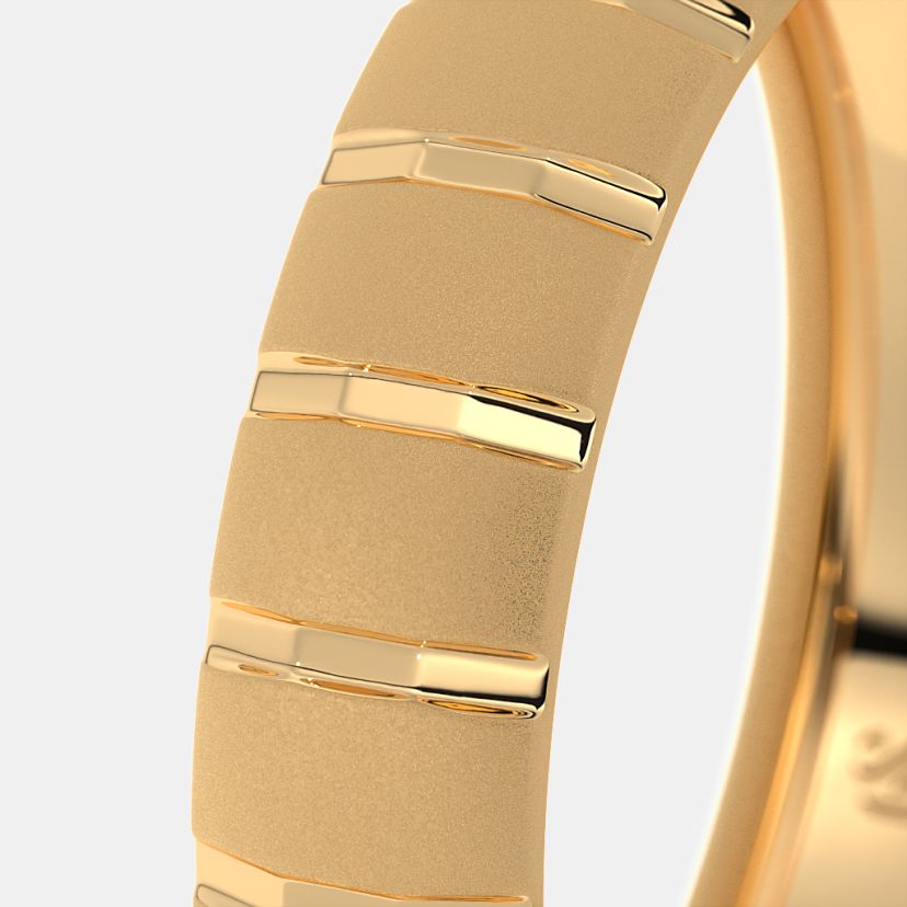 The Oralie Textured Band Ring For Him - image 4