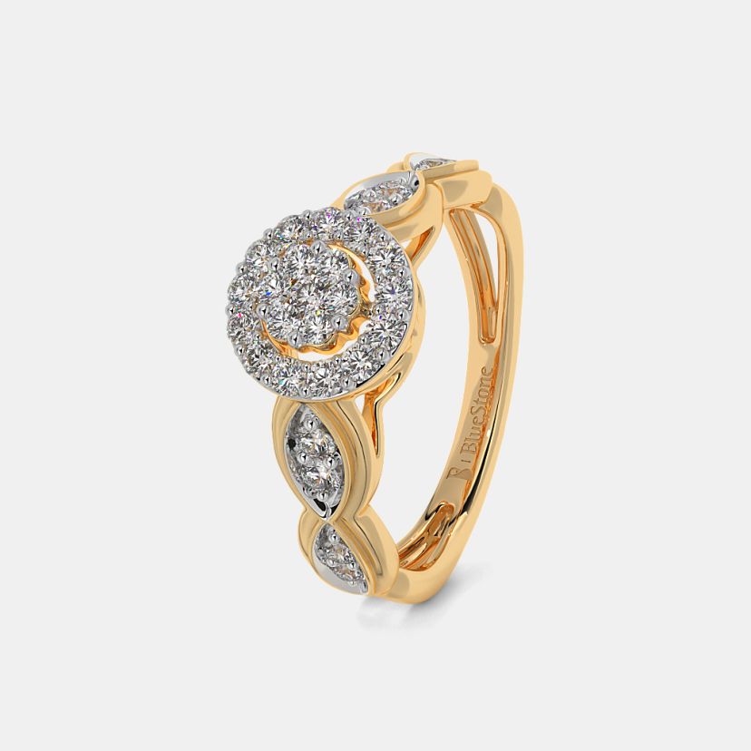 Buy 100+ Women's Gold Engagement Rings Designs Online BlueStone