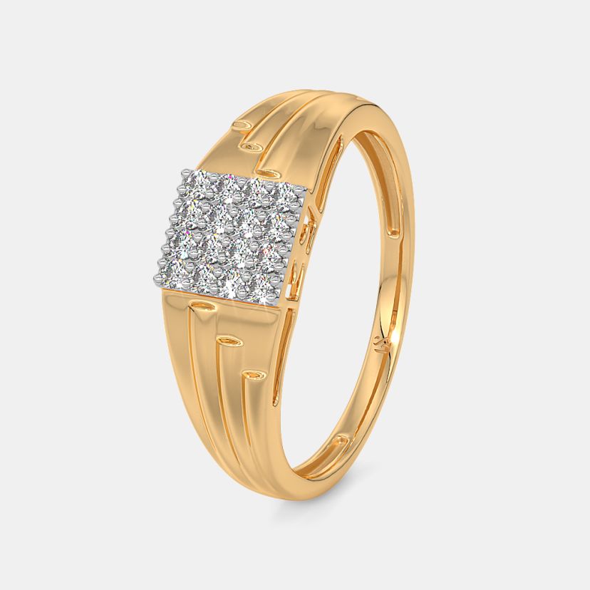 Boys Gold Ring Design With Price Buy Single Diamond Men's 18KT