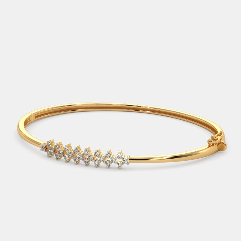 The Gracia Oval Bangle - Angle View 2