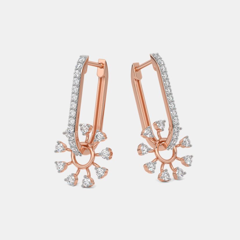 The Bloom Spin Dangle Hoop Earrings - image 5