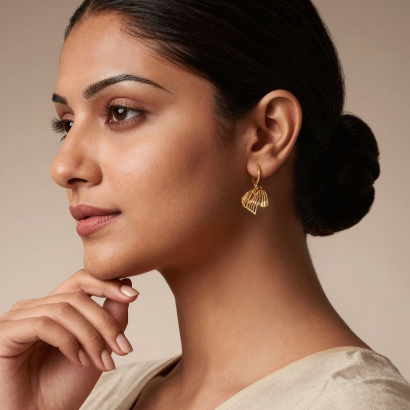 The Vertra Dangle Hoop Earrings - image 3