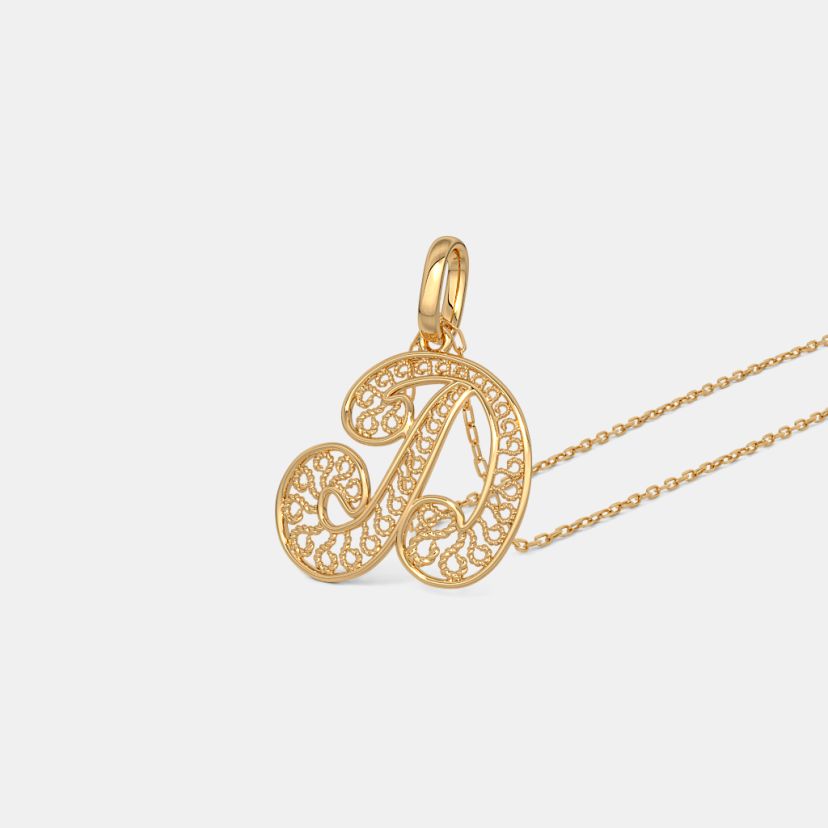 The Oryssa D Initial Pendant - image 1