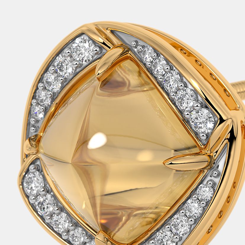 The Citrine Stud Earrings - image 5