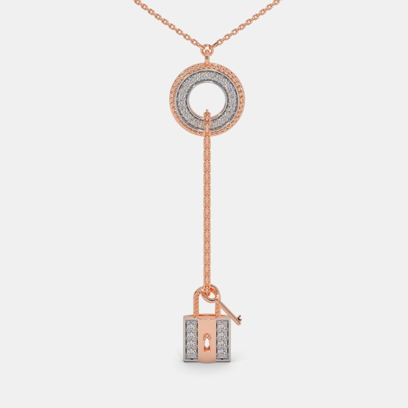The Abrina Lock Necklace - image 4