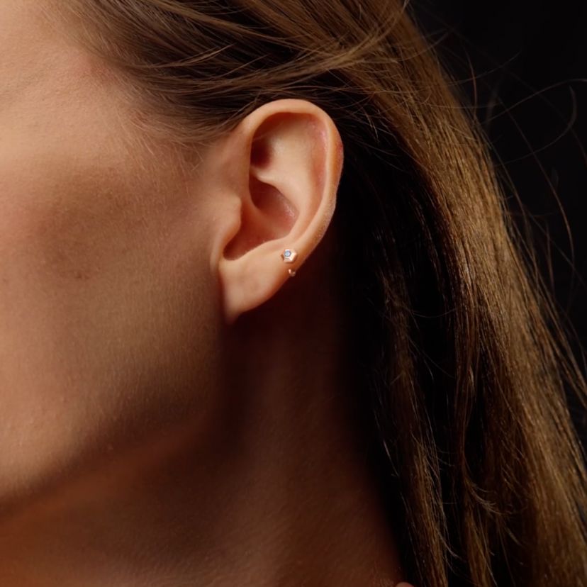 The Akshiti Multi Pierced Hoop Earrings - image 3