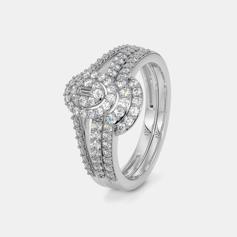 The Ethereal Tide Bridal Ring Set - image 1