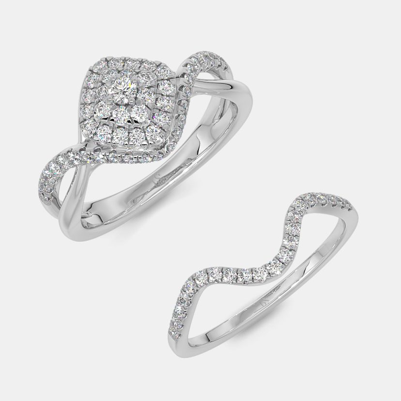 The Eldon Bridal Ring Set - image 7
