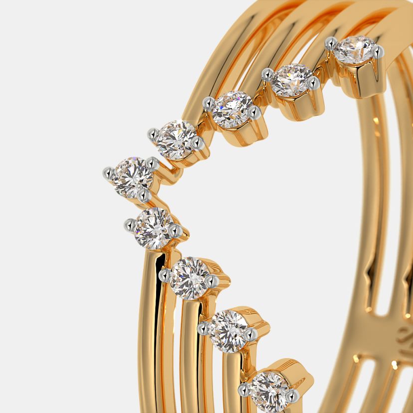 The Anemone Chevron Ring - image 5