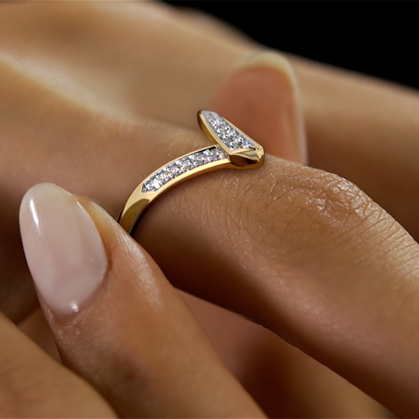 The Carla Chevron Ring - image 6