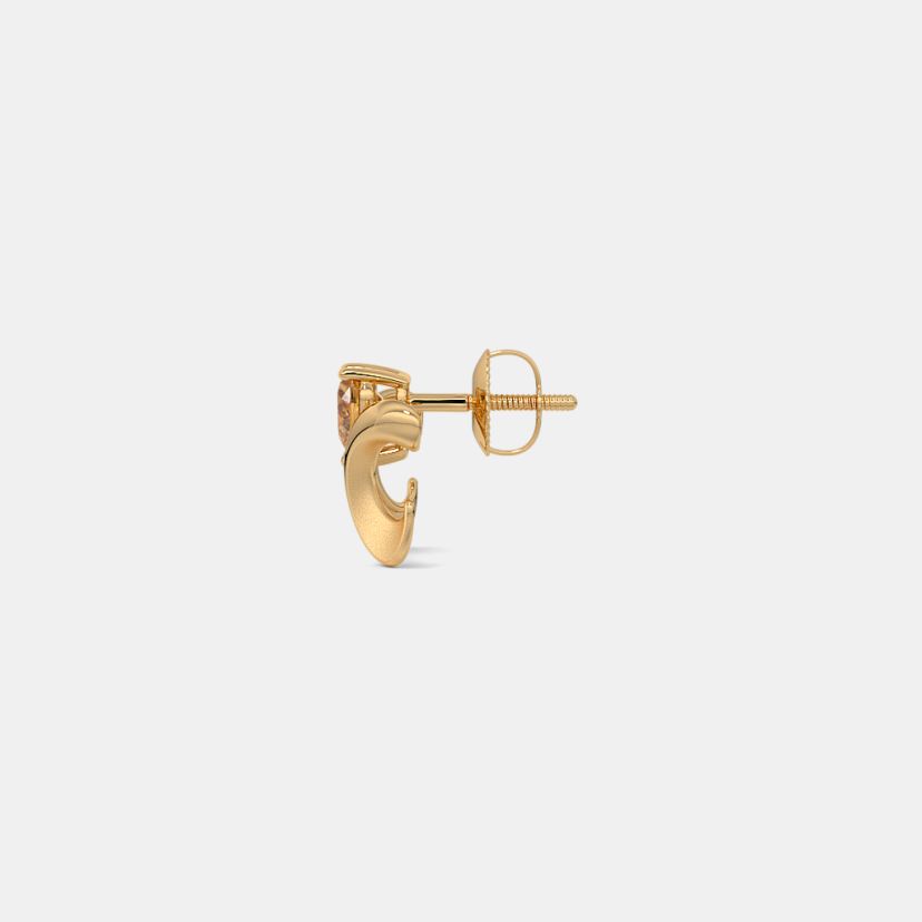 The Pretzel Heart Stud Earrings - image 9