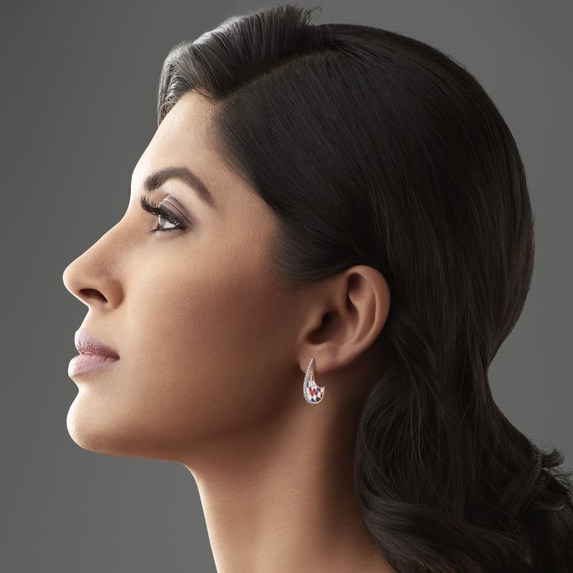 The Chromatic Brilliance J Hoop Earrings - image 4