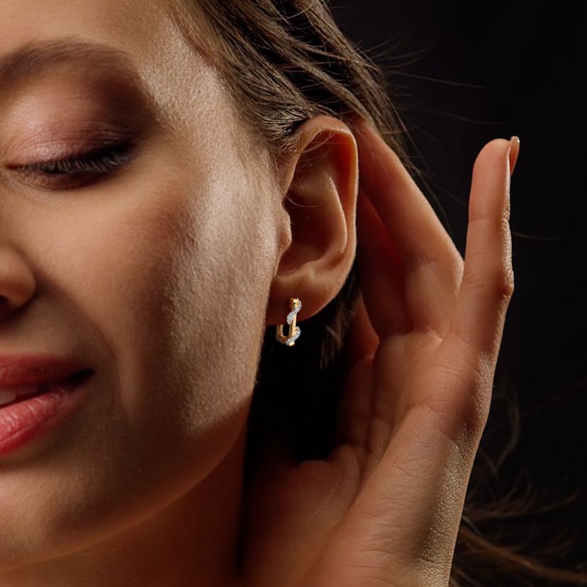 The Pocahontas Huggie Earrings - image 3