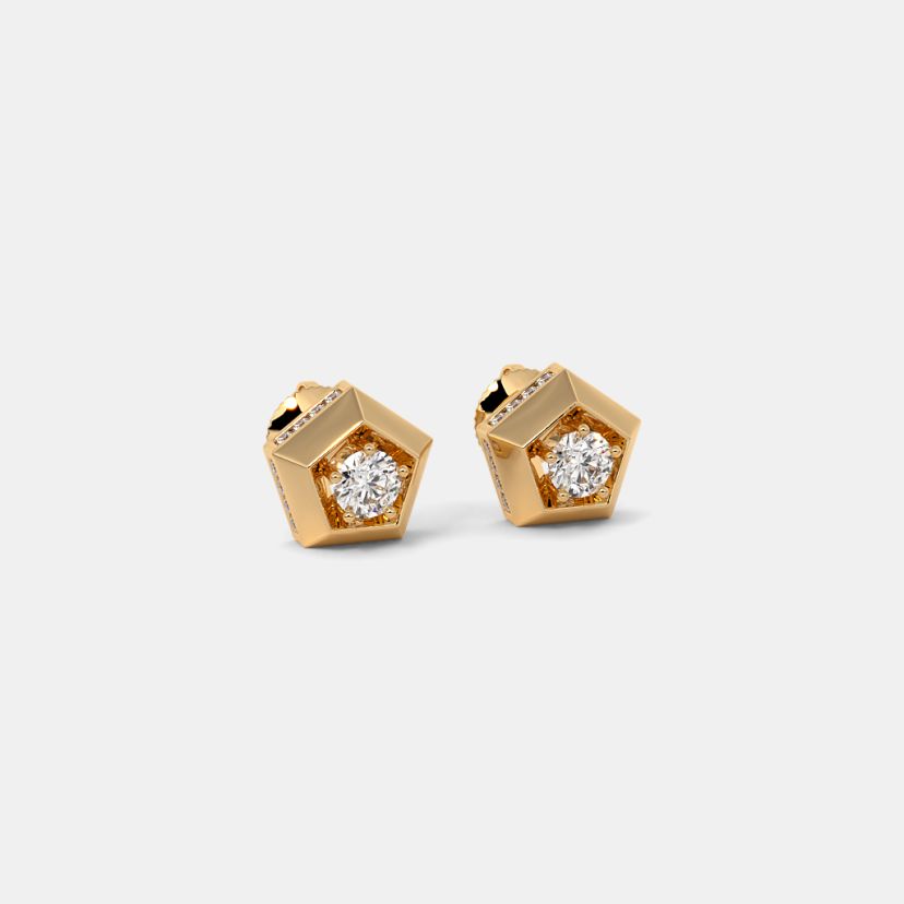 The Chubina Solitaire Stud Earrings - image 6