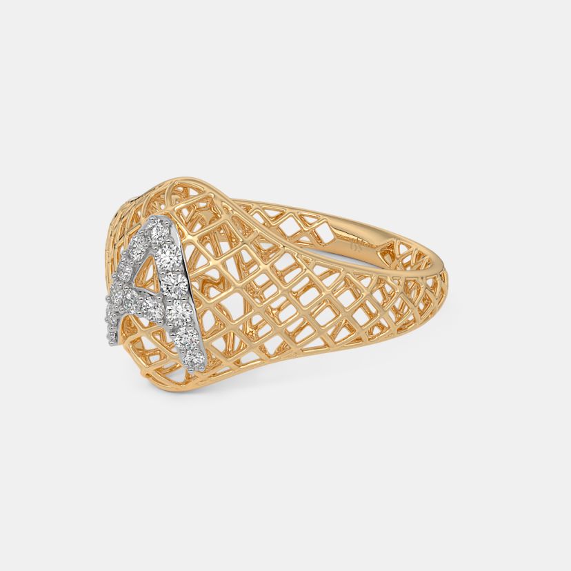 The Plump A Initial Ring - image 4
