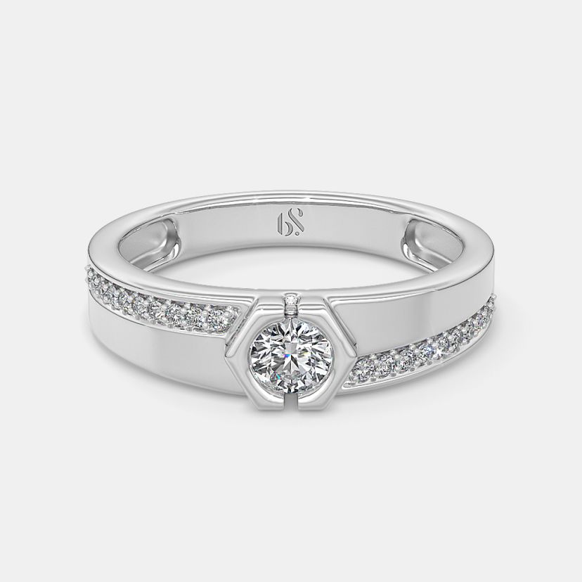 The Braden Solitaire Ring For Him - image 5