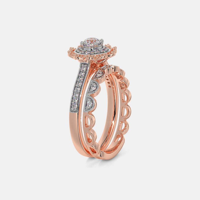 The Ullani Bridal Ring Set - image 10