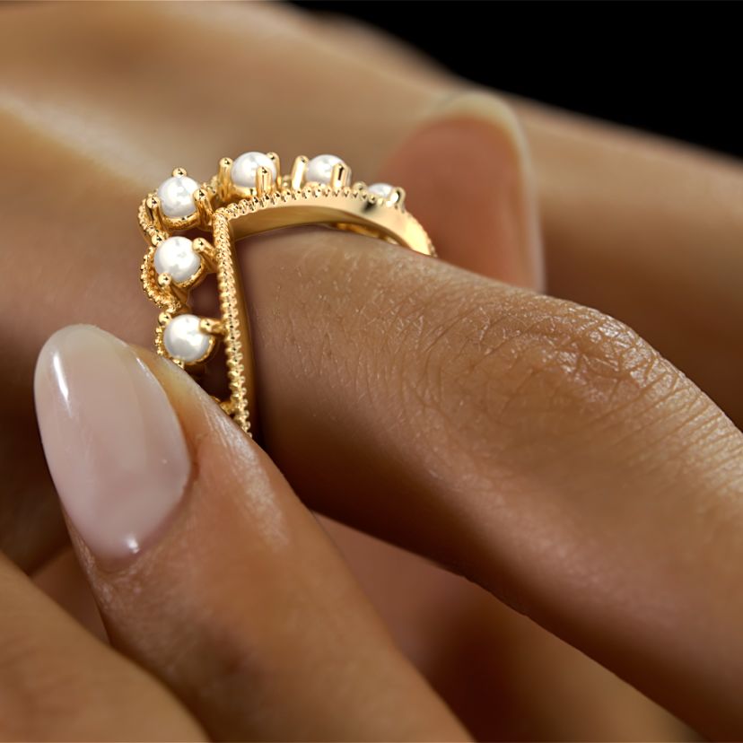The Bricia Chevron Ring - image 6
