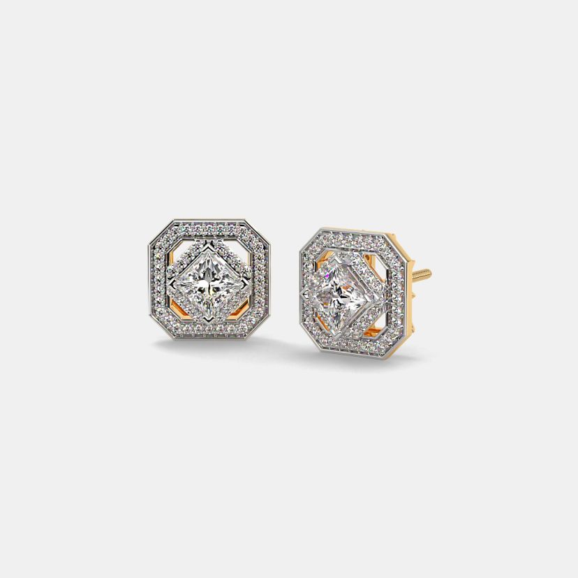 The Luvena Solitaire Stud Earrings - image 1