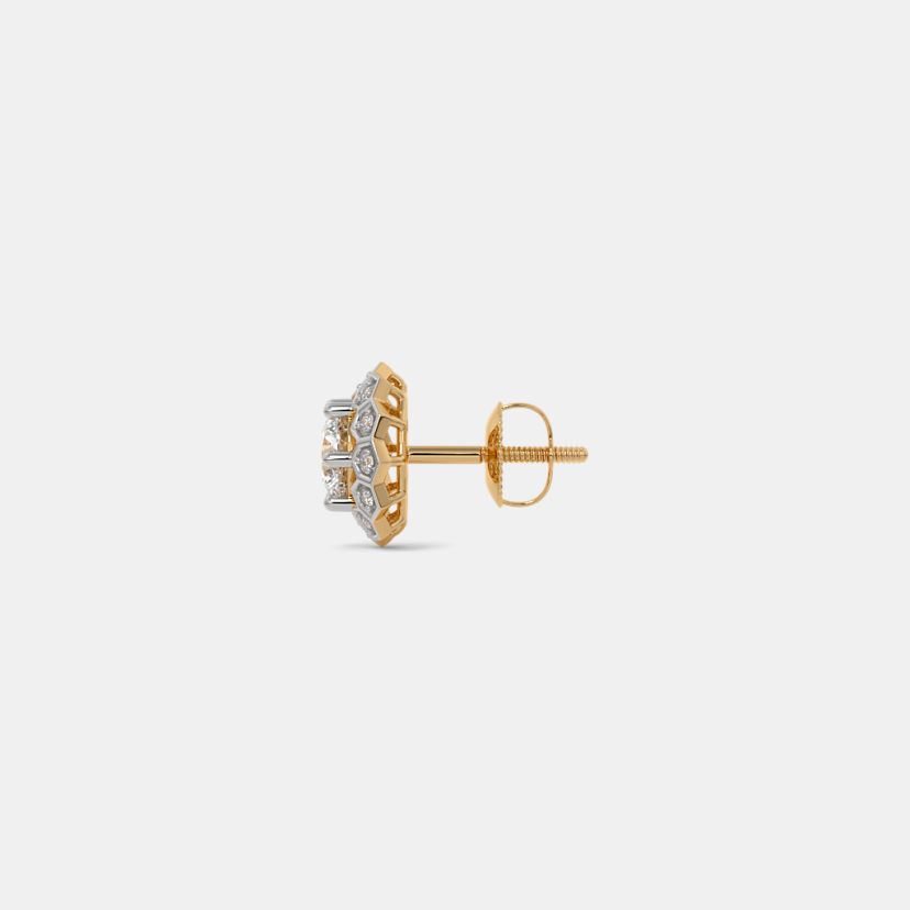 The Diamelisse Solitaire Stud Earrings - image 9