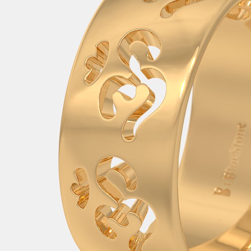 The Yashashvi Om Ring - Angle View 1