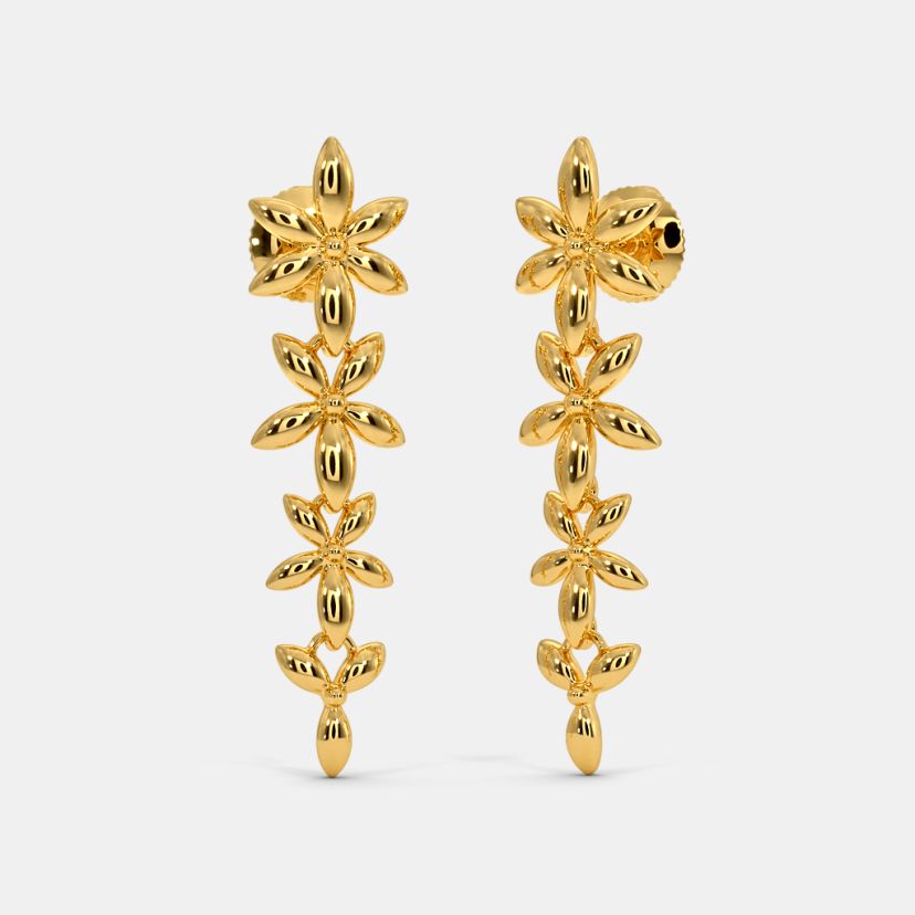 The Conjoined Blossoms Dangler Earrings - image 1
