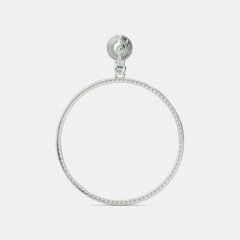 The Meridian Halo Drop Earrings - image 5