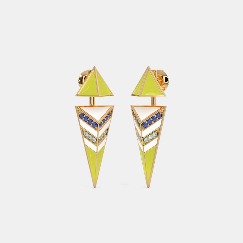 The Triadic Front Back Earrings - image 1