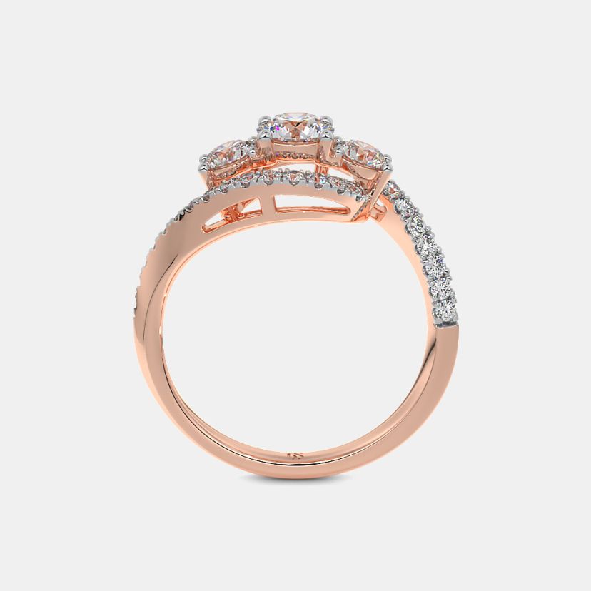 The Amilie Three Stone Ring - image 8