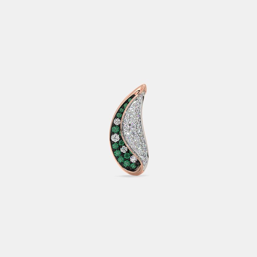 The Whispering Emerald Fold Stud Earrings - image 7