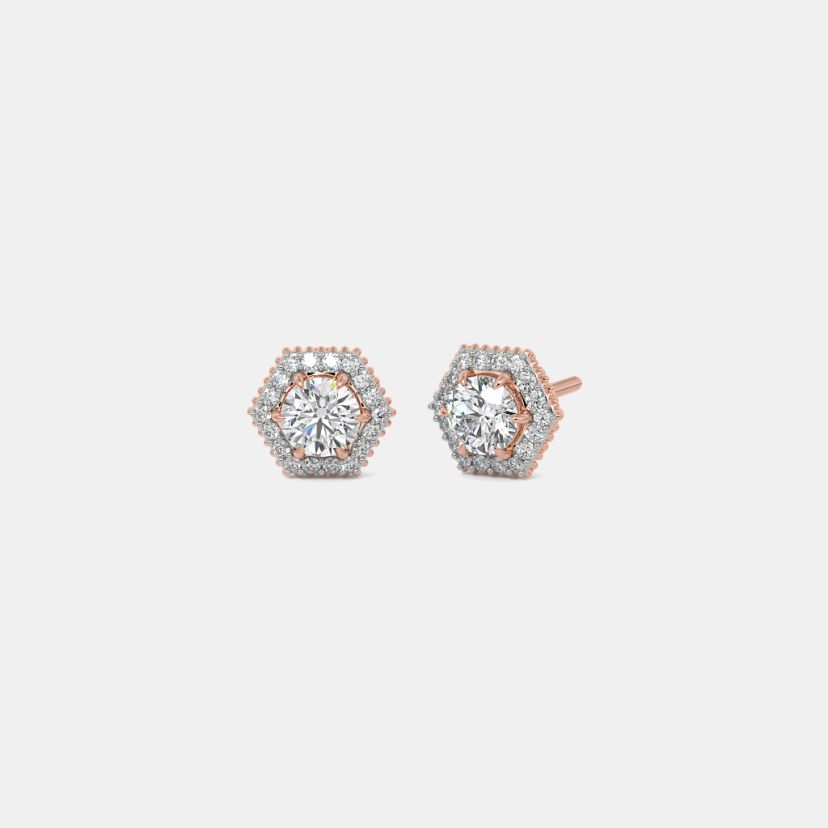 The Illume Solitaire Stud Earrings - image 1