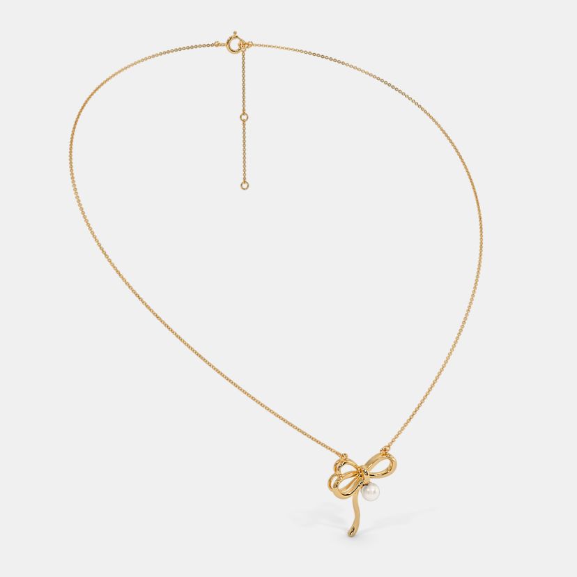 The Tiana Bow Pendant Necklace - image 7
