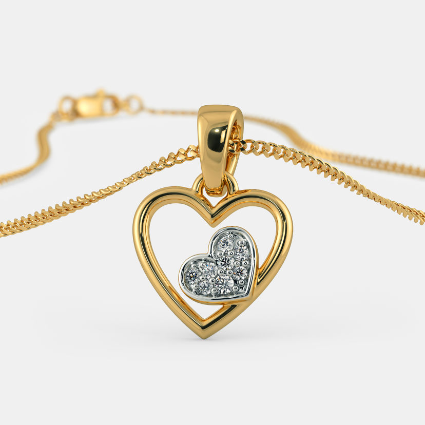 Buy 100+ Hearts Pendants Designs Online India's