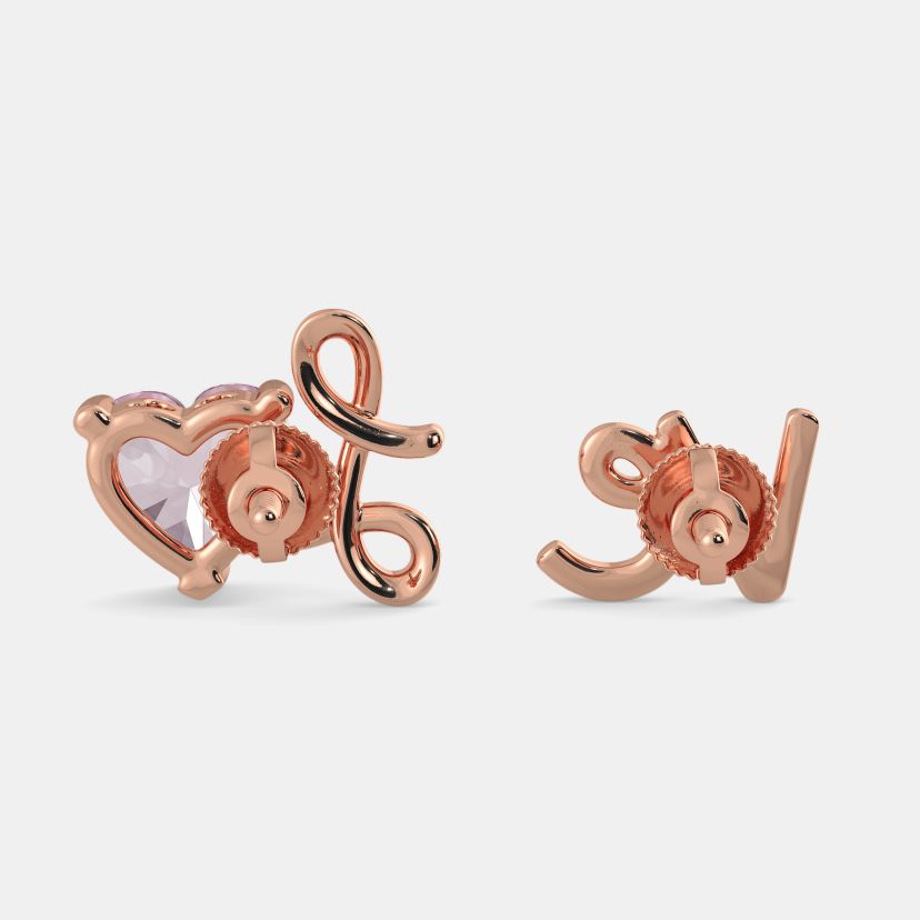 The Amor Rose Quartz Mismatch Earrings - image 6