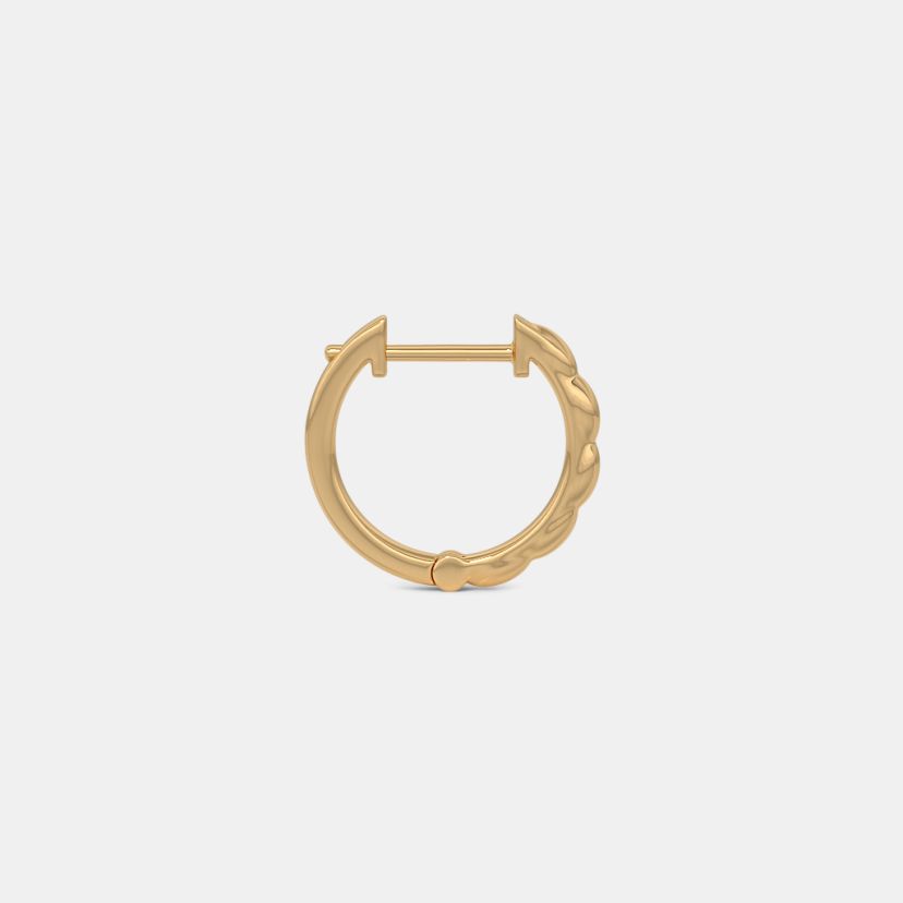 The Swelled Edge Hoop For Him - image 7