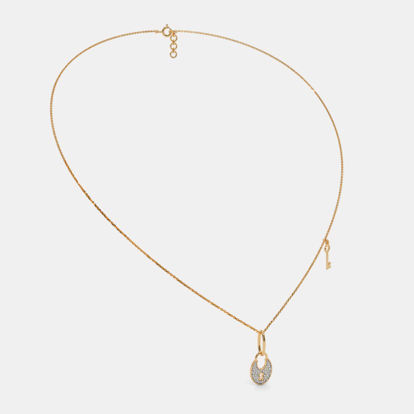 The Lock And Key Pendant Necklace - image 6