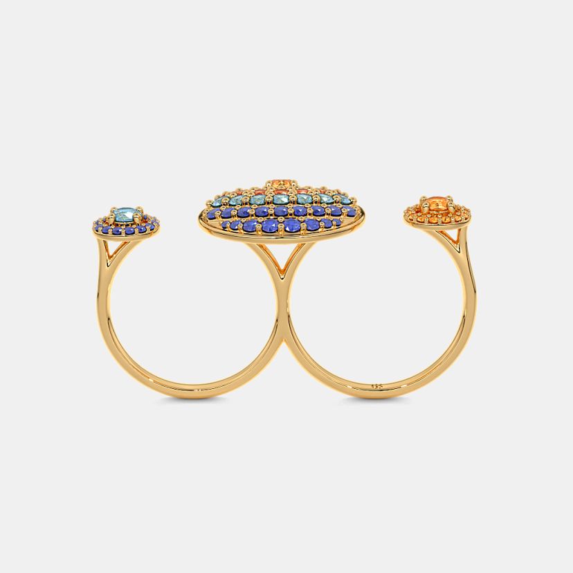 The Whirling Stardust Multi Finger Ring - image 6