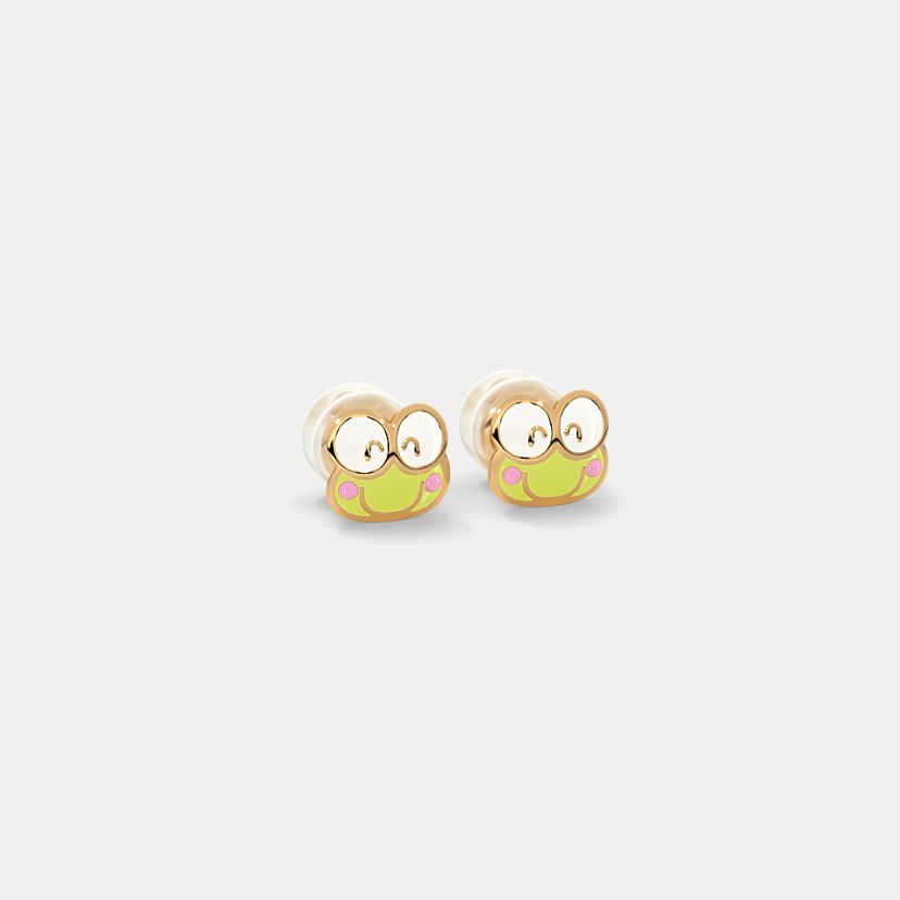 The Smiley Keroppi Stud Earrings - image 4